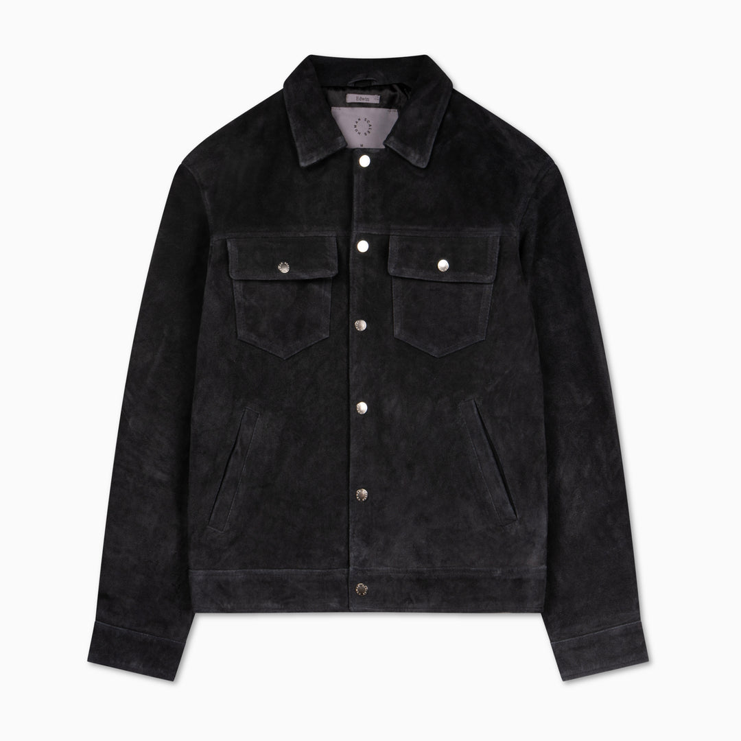 Edwin cow suede dk navy