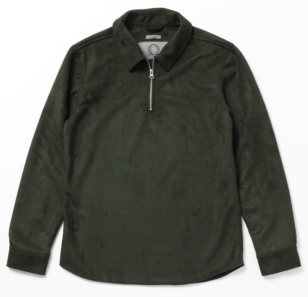 Rickard half zip moss green