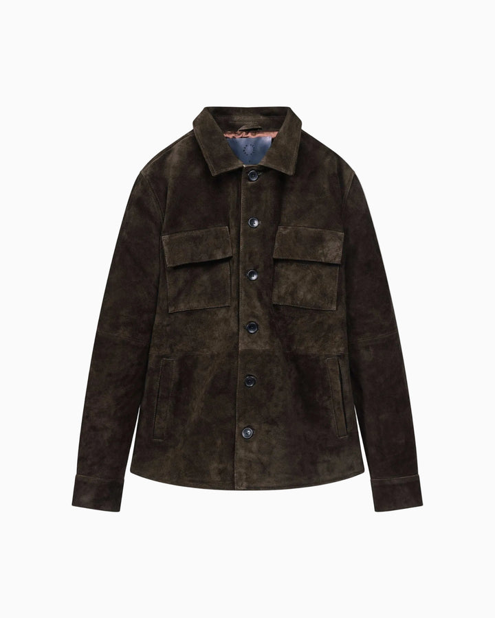 Abbe Cow Suede Dark Brown