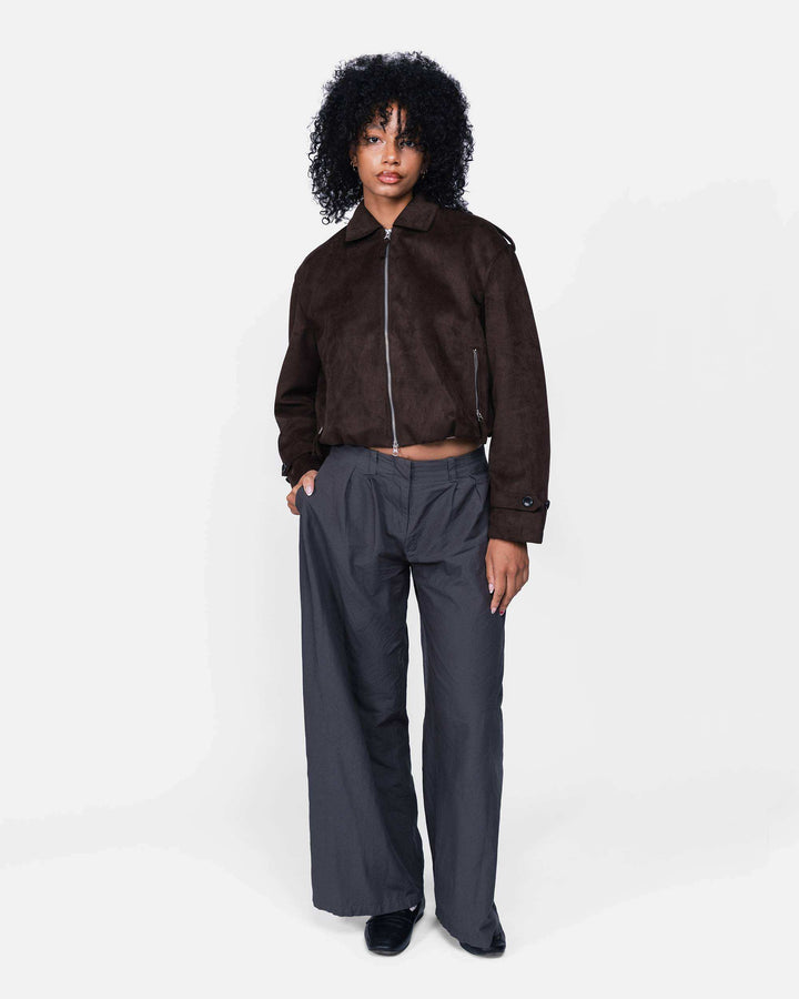 Leja Vegan Suede Dark Brown