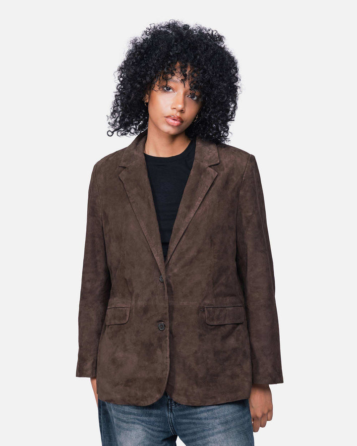 Tova buffalo suede Dk. brown