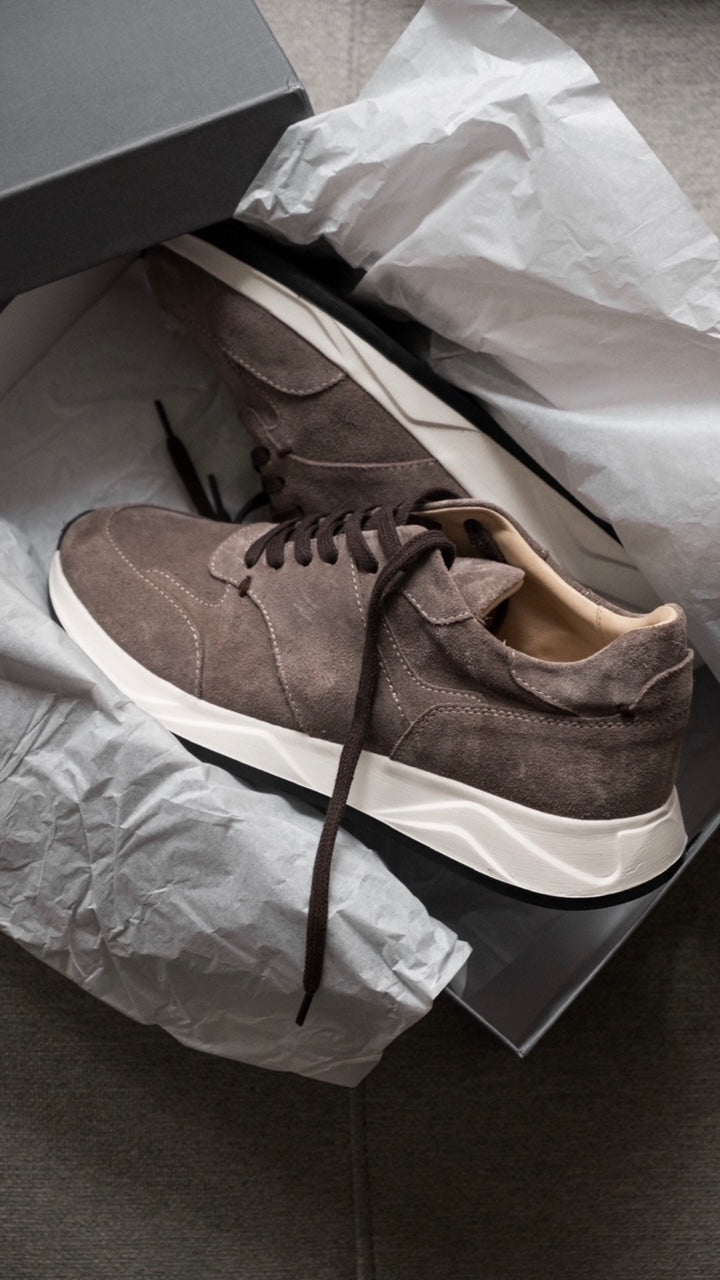 Vince fashion simon suede sneakers