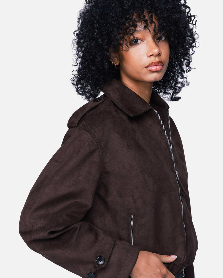Leja Vegan Suede Dark Brown