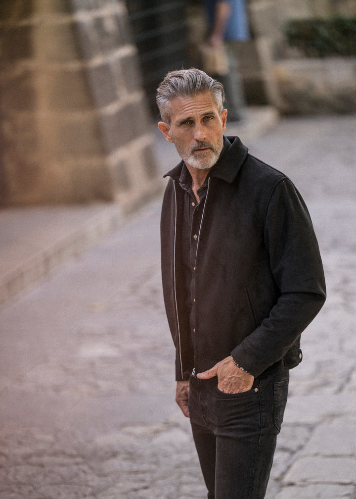 Elijah vegan suede black