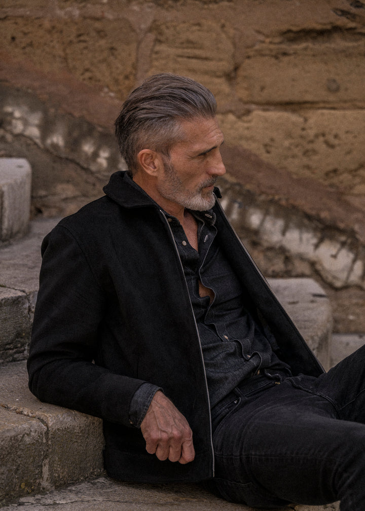 Elijah vegan suede black