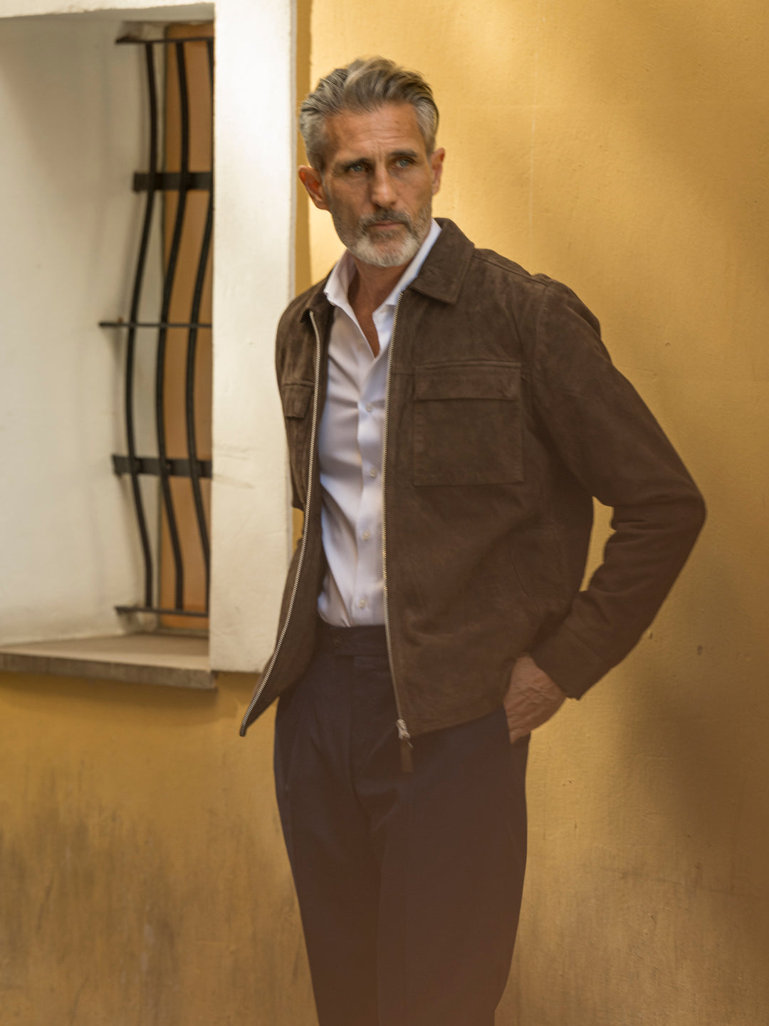 Weston cow suede taupe