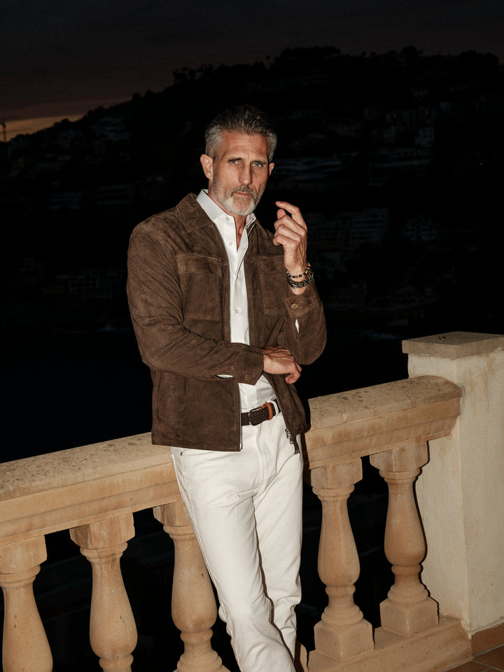 Weston cow suede taupe