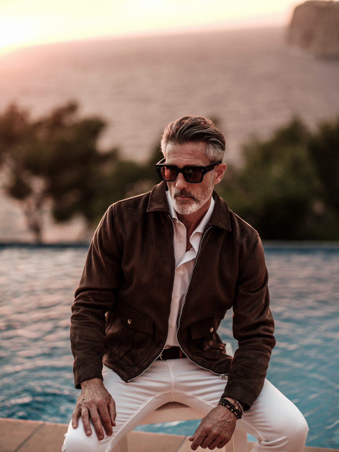 Seth vegan suede Dark brown