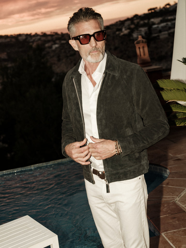 Elijah cow suede navy