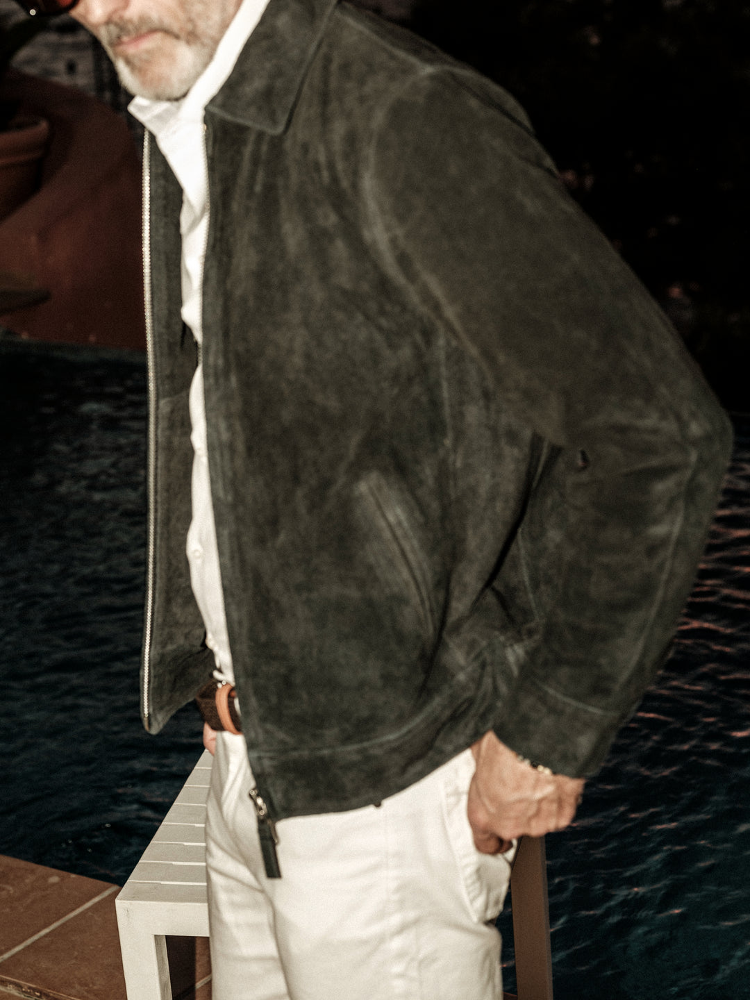 Elijah cow suede navy