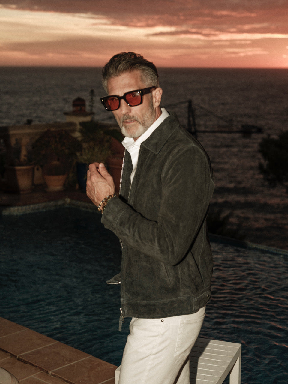 Elijah cow suede navy