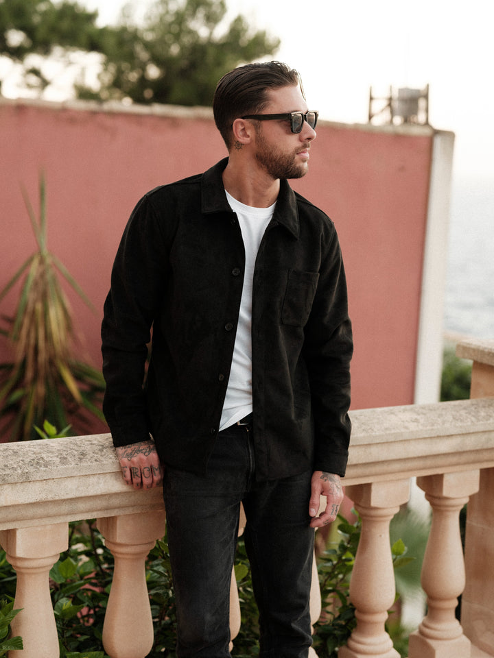 Alfred vegan suede black