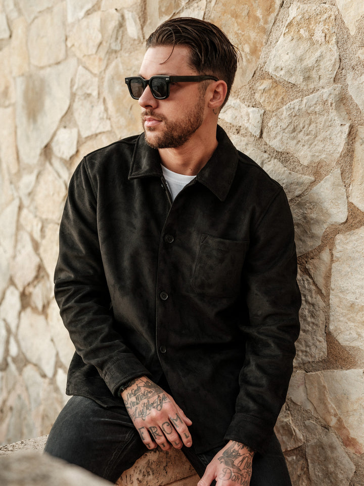 Alfred vegan suede black