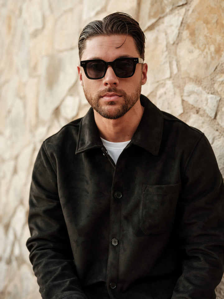 Alfred vegan suede black