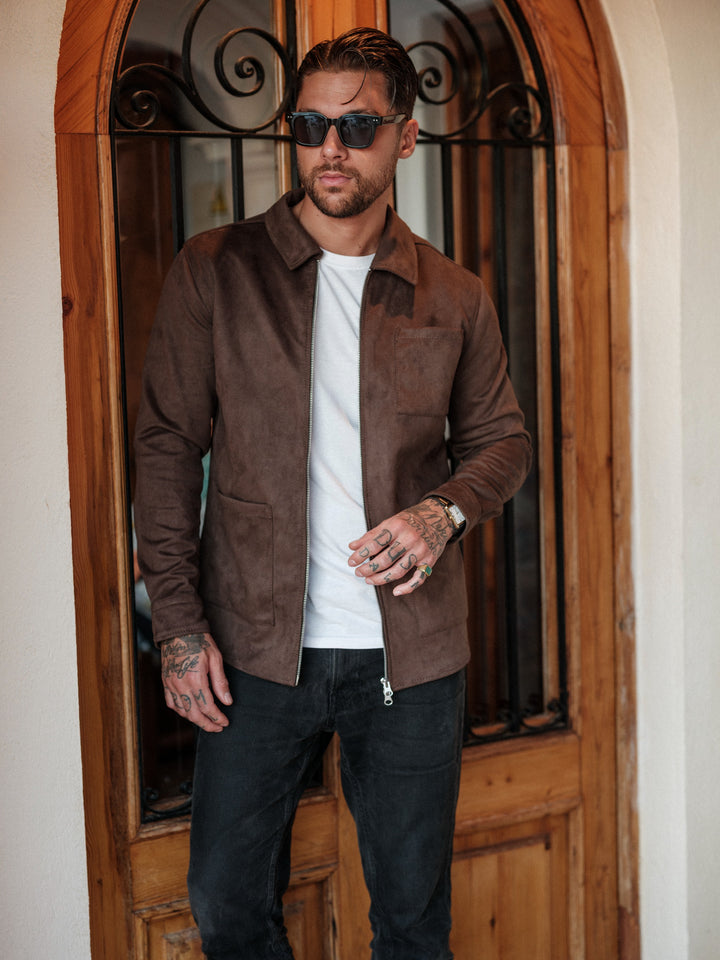 Rickard daim végétalien taupe 