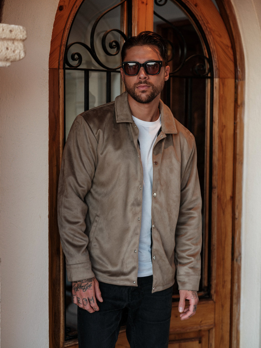 Wayne vegan suede lt.grey