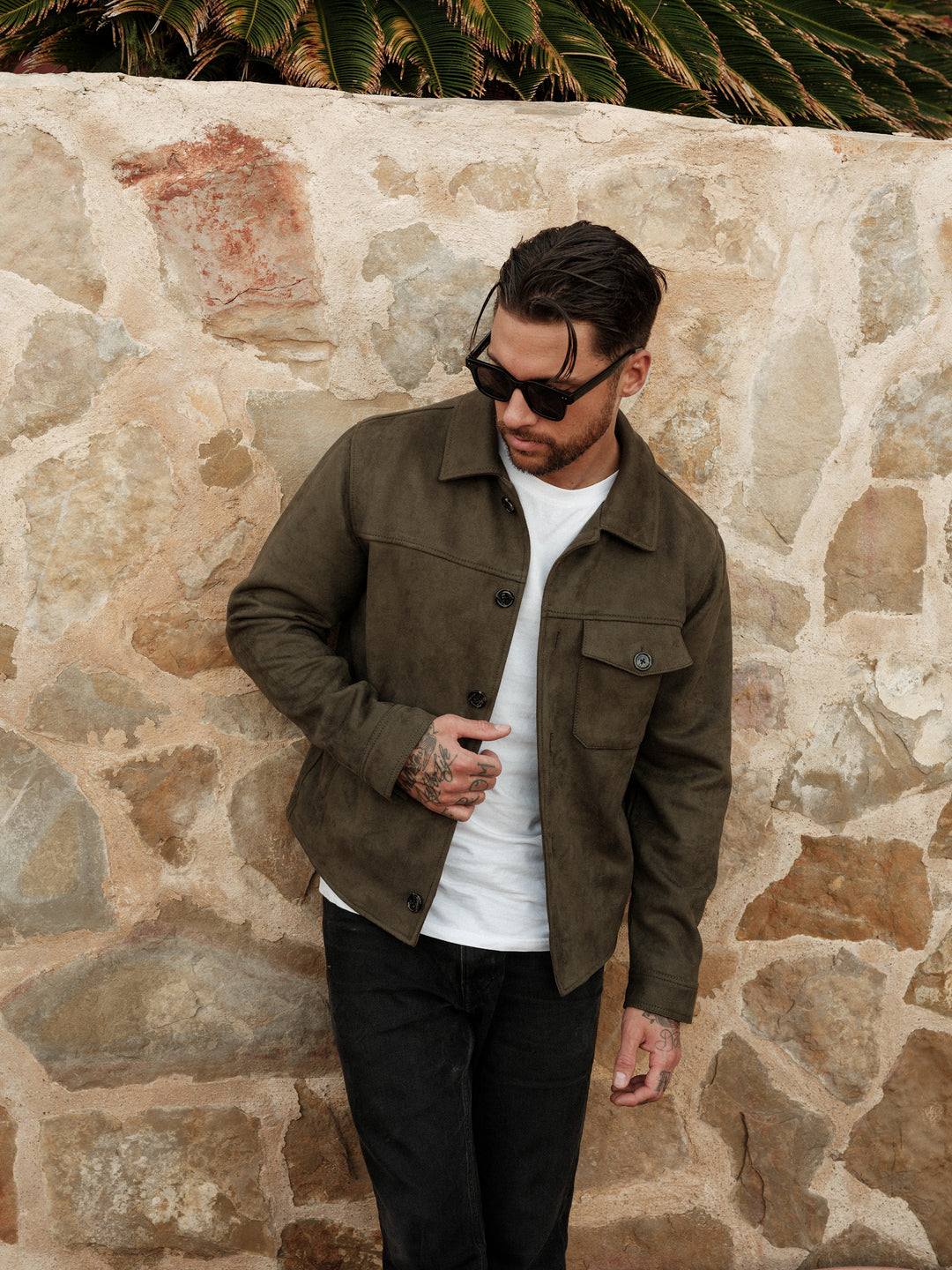 Mark vegan suede moss green