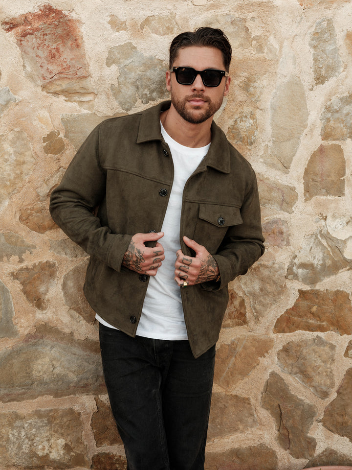 Mark vegan suede moss green