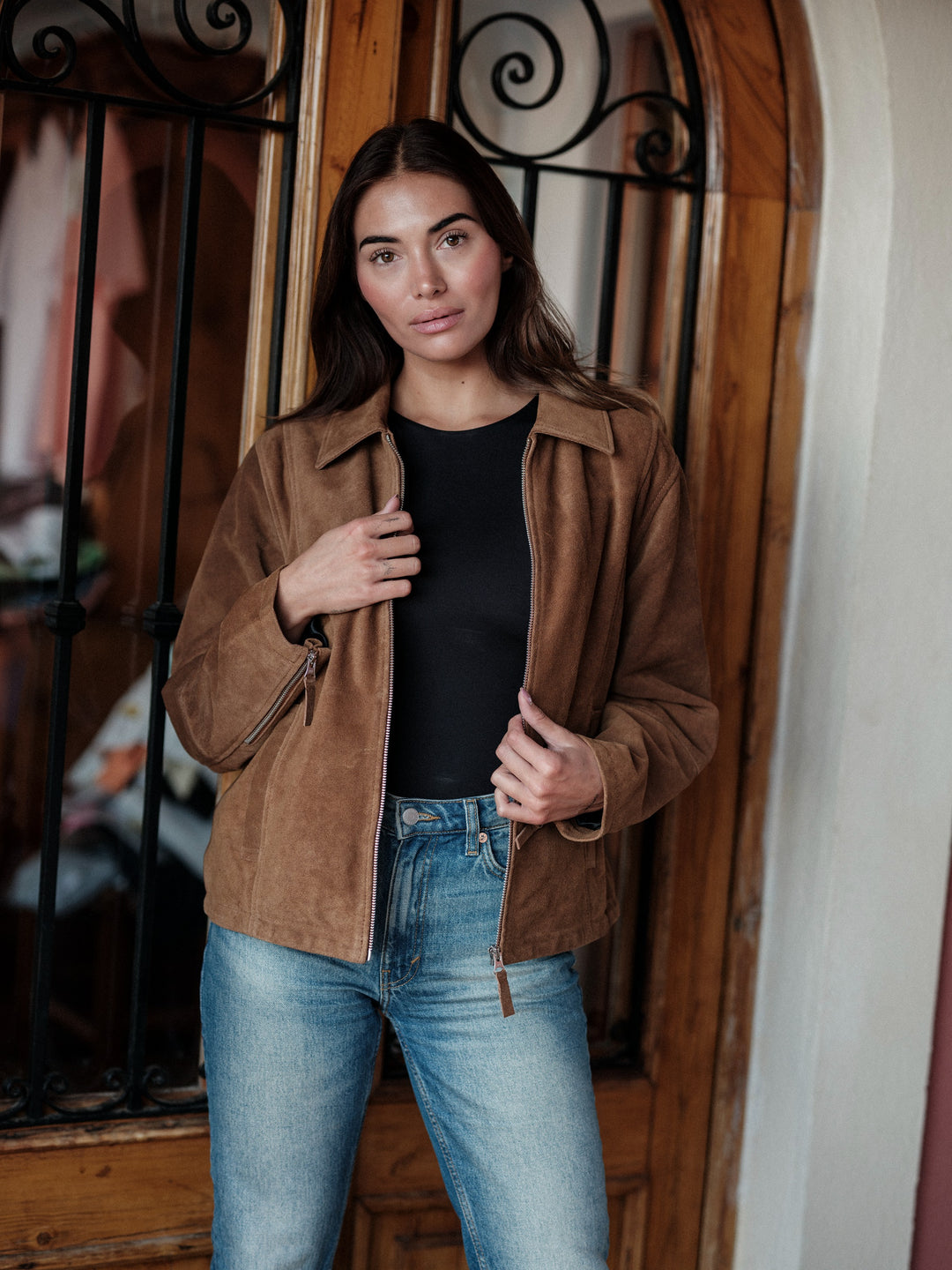 Disa cow suede camel