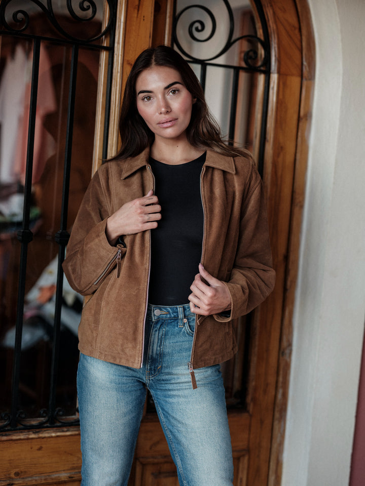 Disa cow suede camel