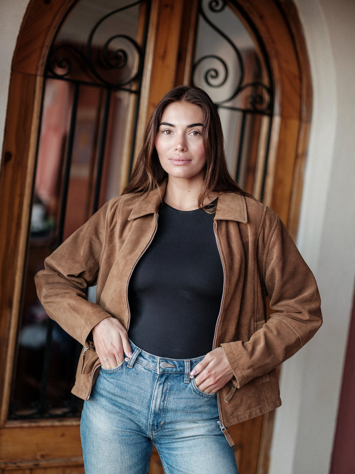 Disa cow suede camel