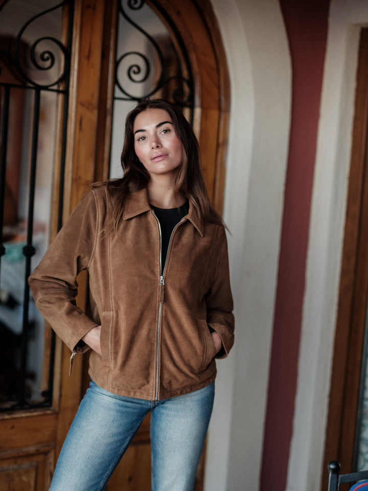 Disa cow suede camel