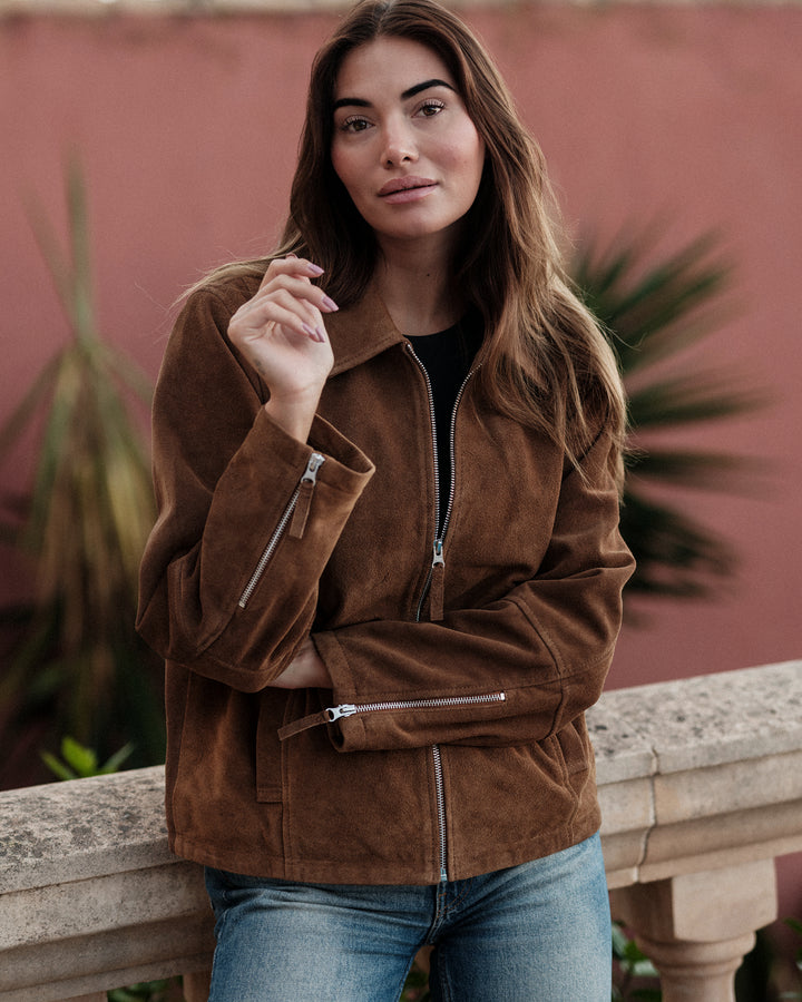 Disa cow suede camel