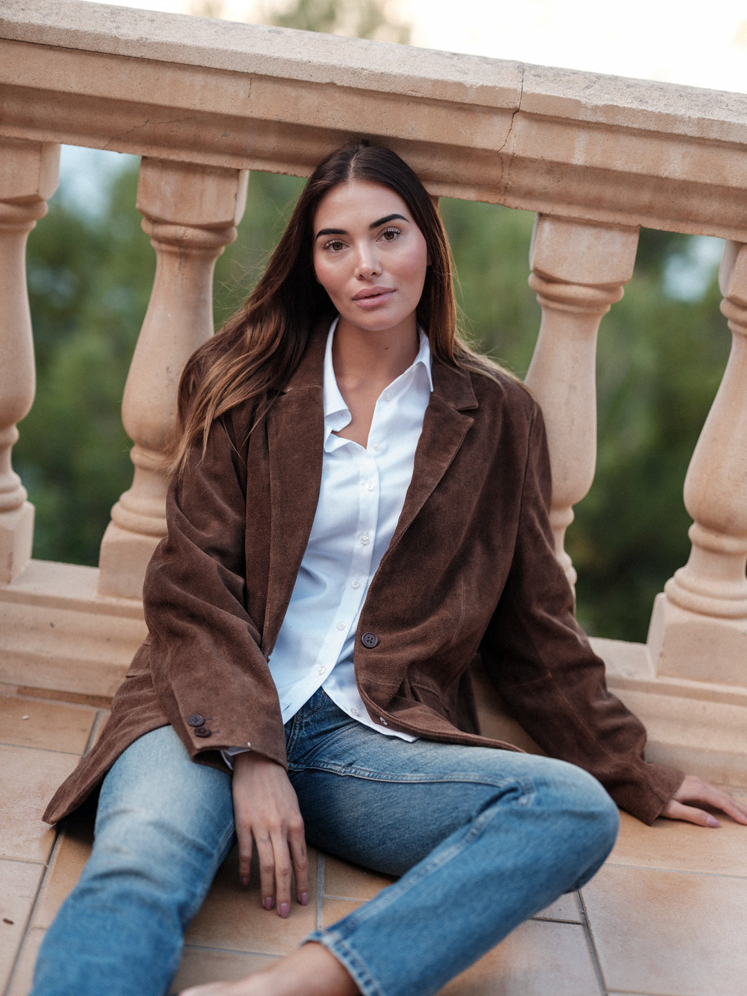 Tova cow suede brown