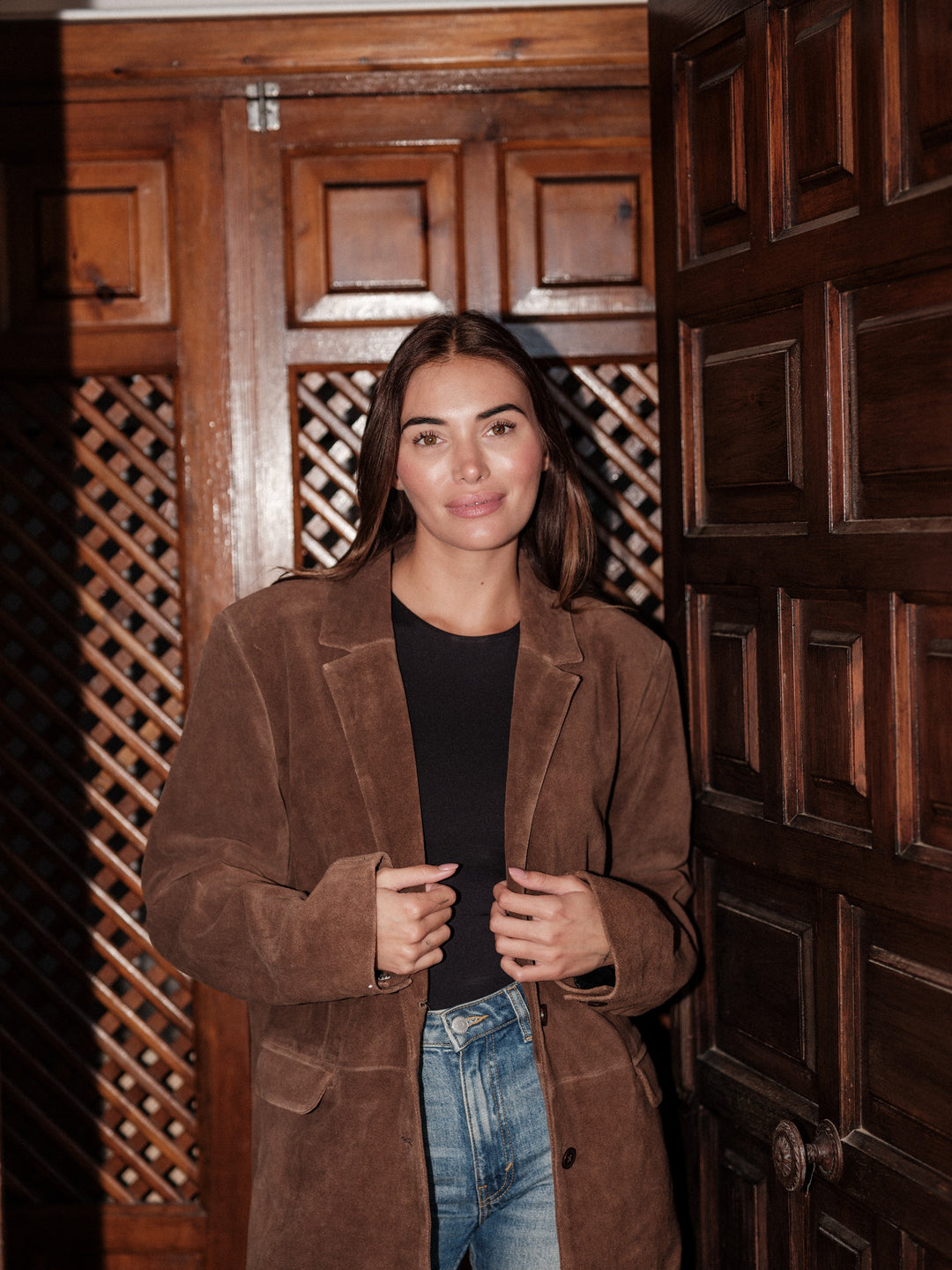 Tova cow suede brown