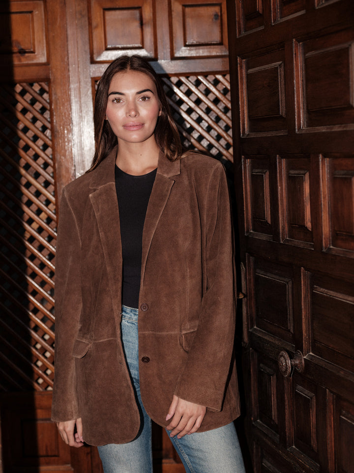 Tova cow suede brown