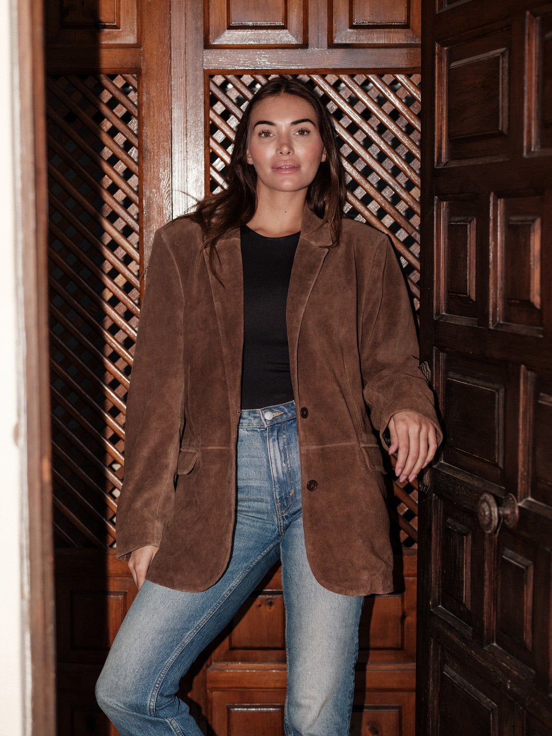 Tova cow suede brown