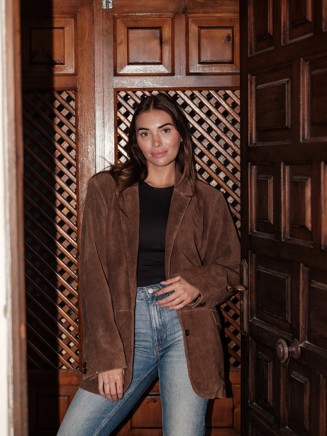 Tova cow suede brown