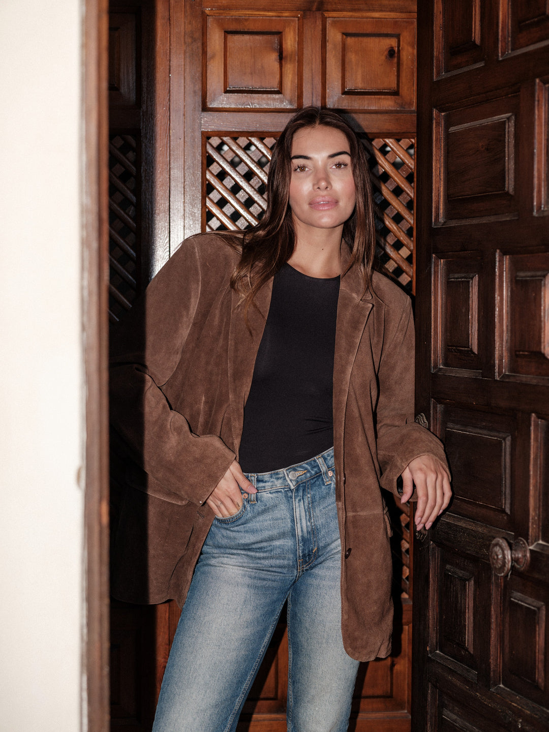 Tova cow suede brown