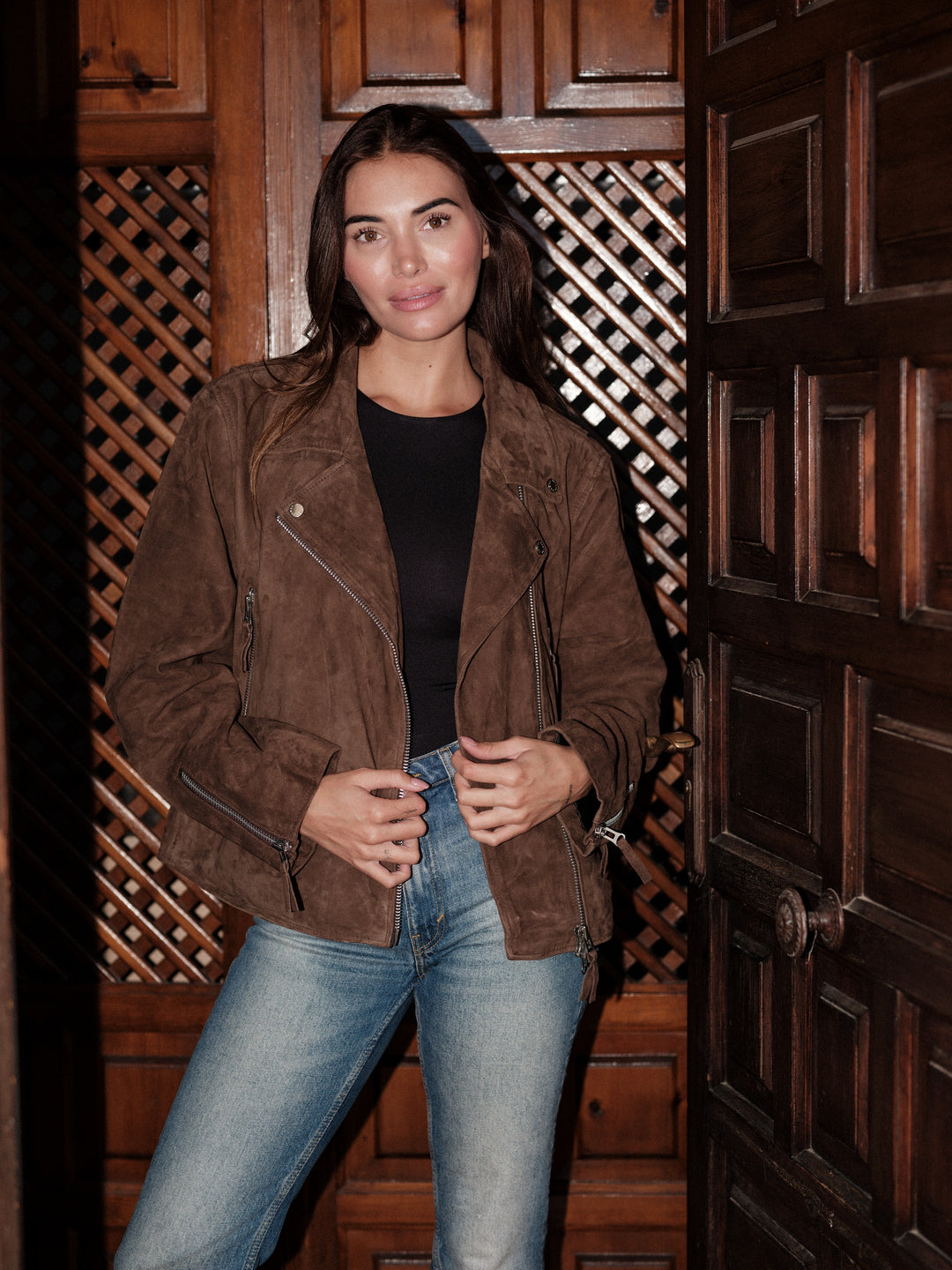 Ellen suede dk brown