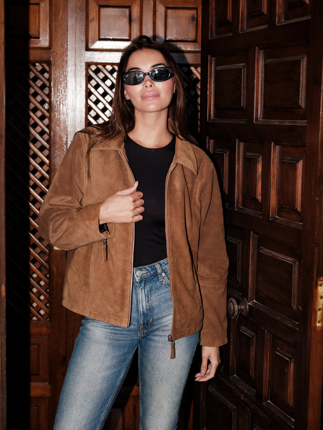 Disa cow suede camel