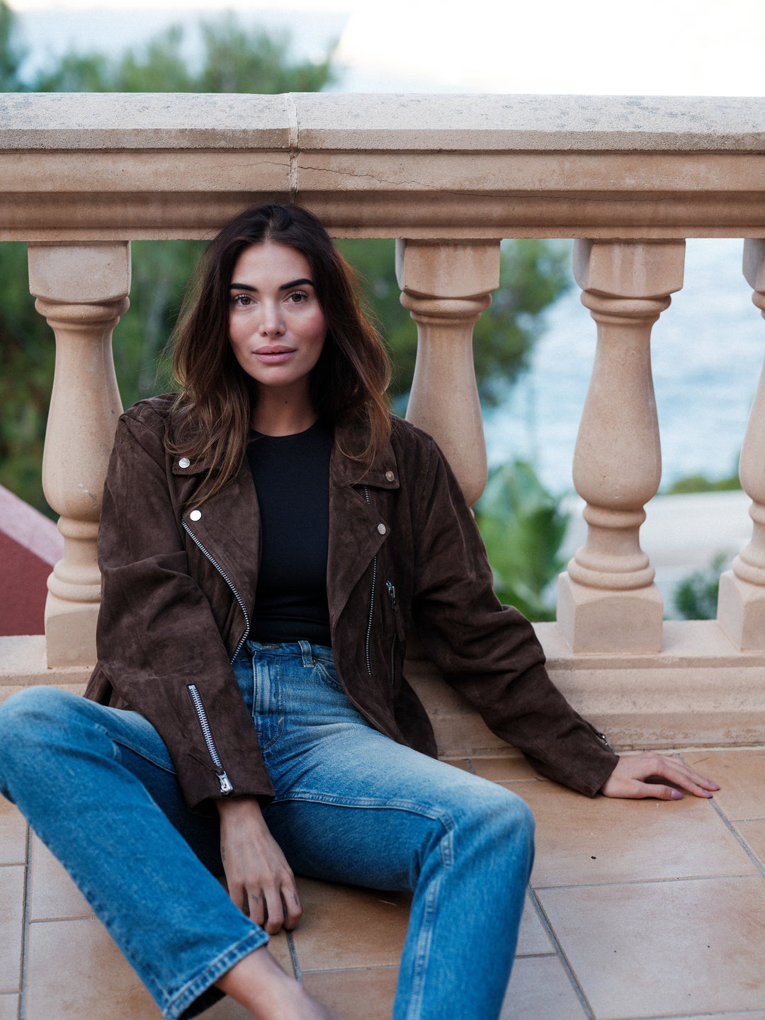 Ellen suede dk brown