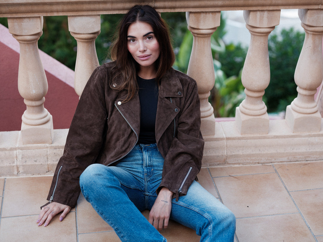 Ellen suede dk brown