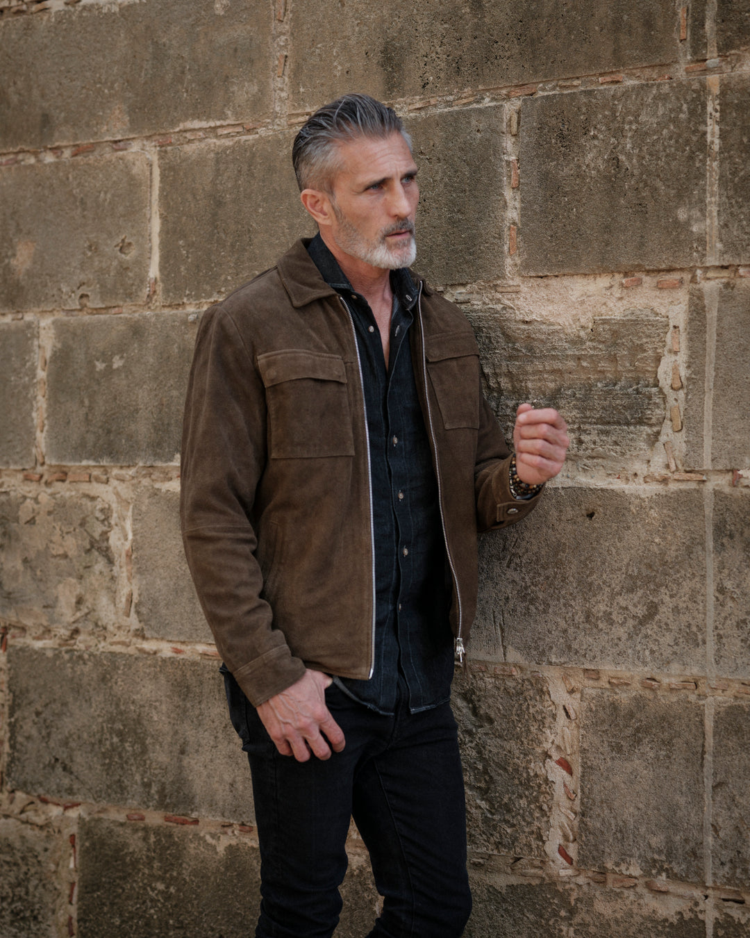 Weston cow suede taupe