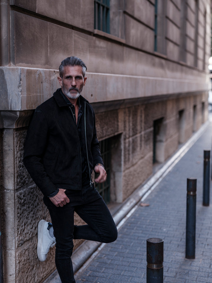 Elijah vegan suede black