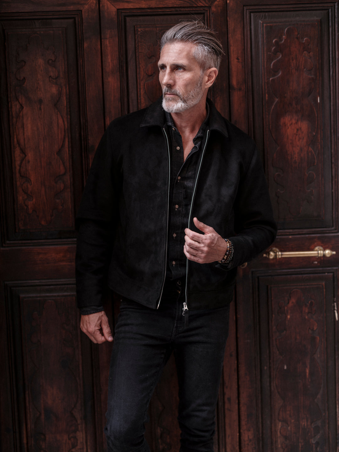 Elijah vegan suede black