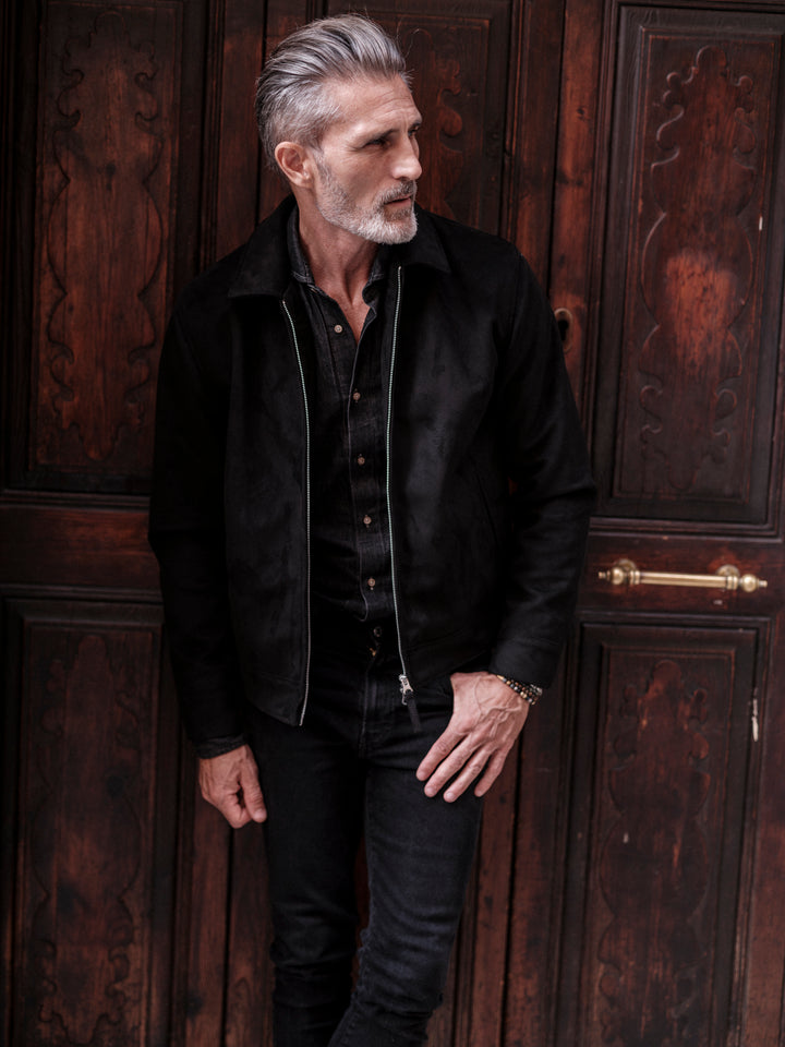 Elijah vegan suede black