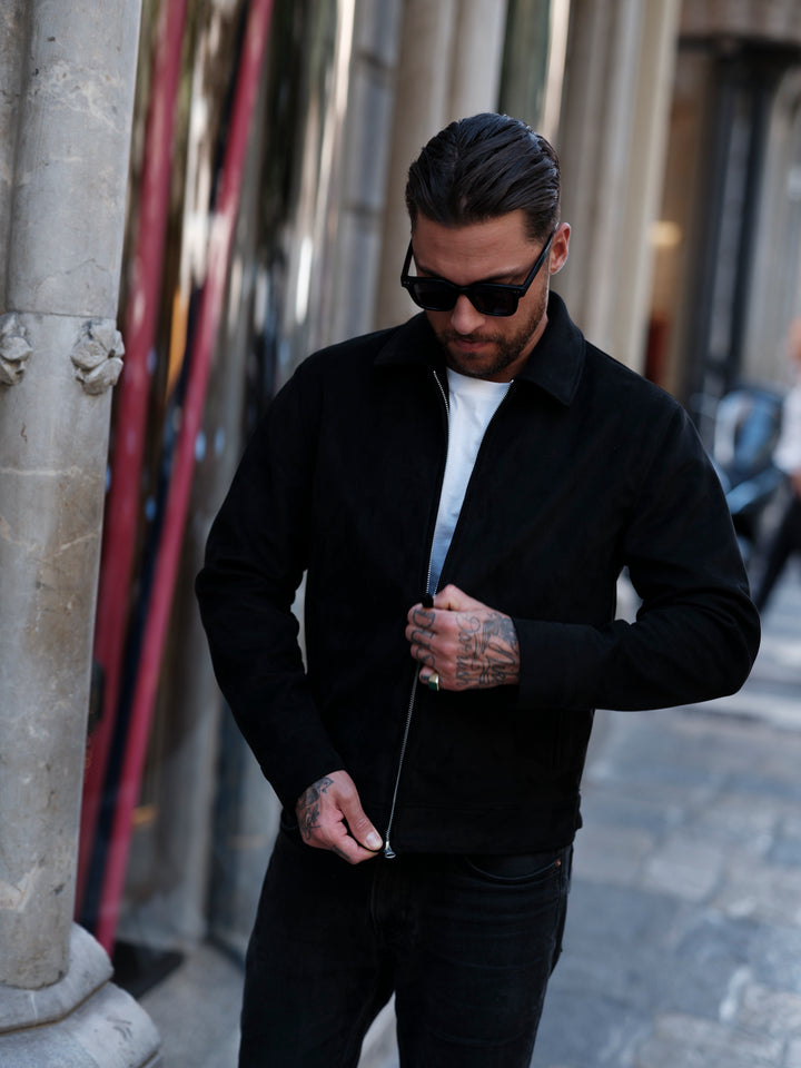 Elijah vegan suede black