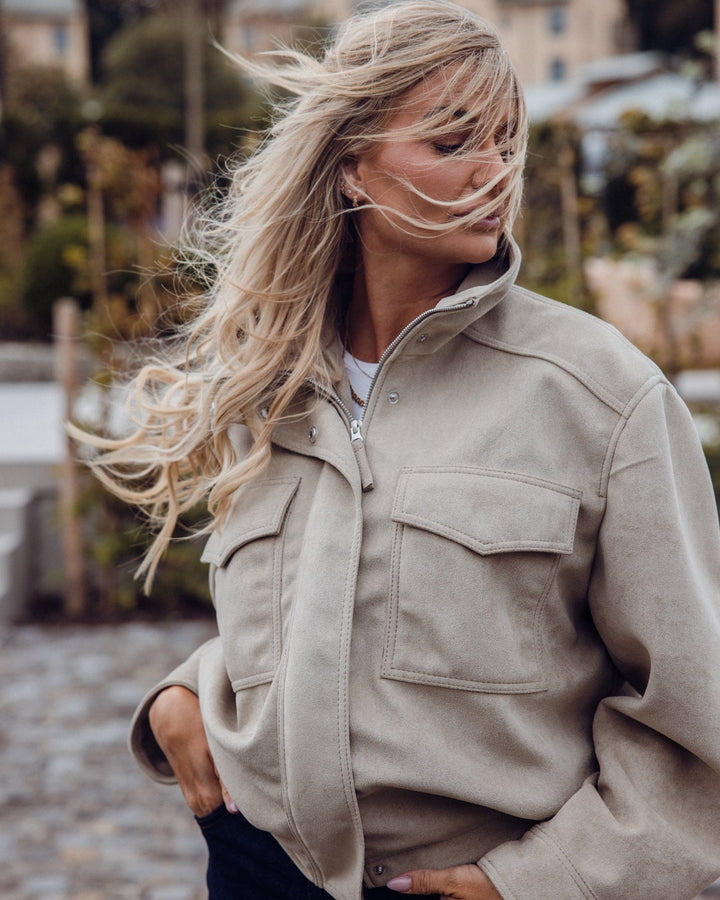 Maya Vegan Suede Beige