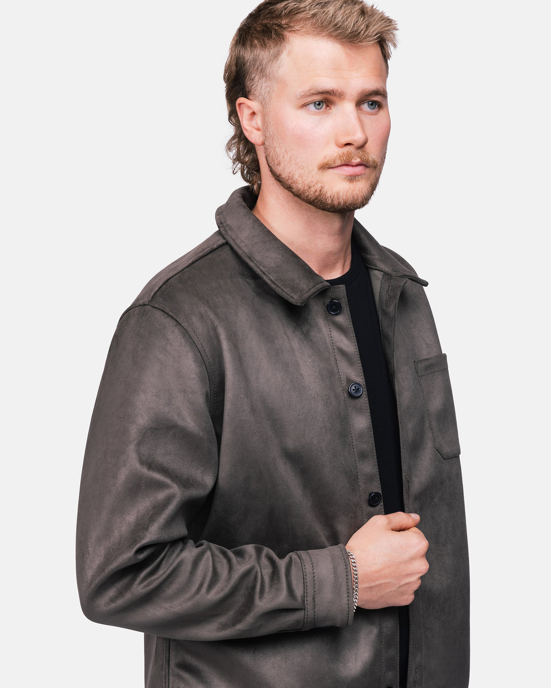 Alfred vegan suede grey