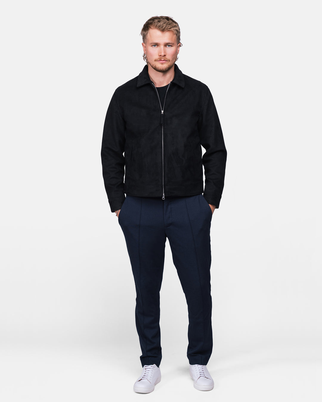 Elijah vegan suede black