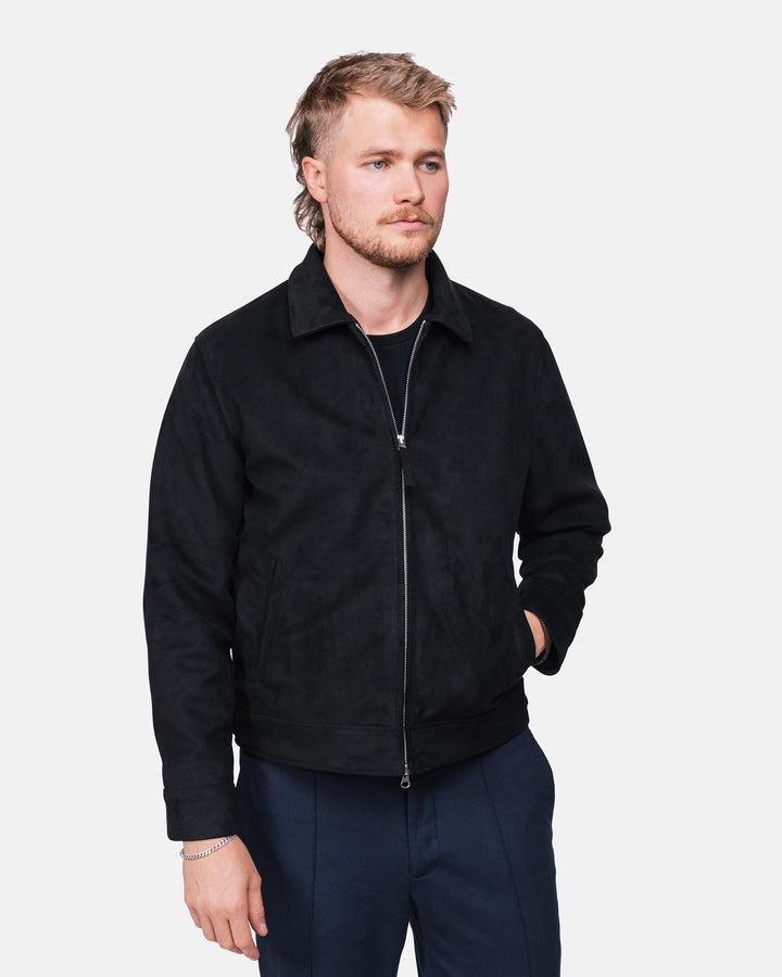Elijah vegan suede black