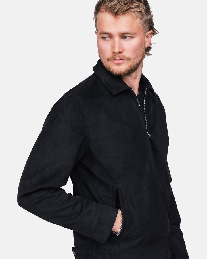 Elijah vegan suede black