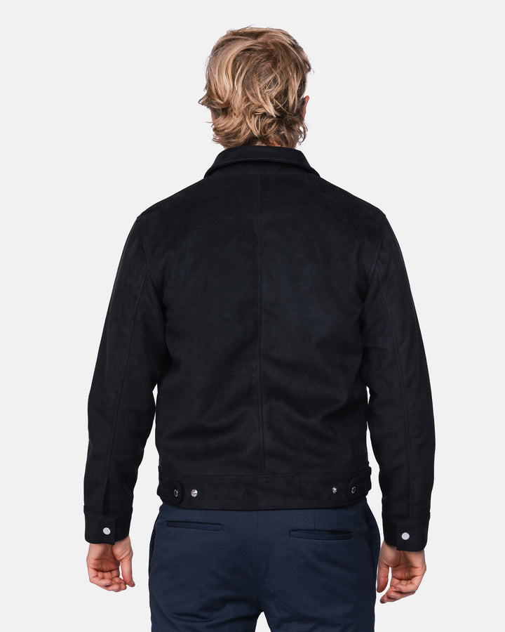 Elijah vegan suede black