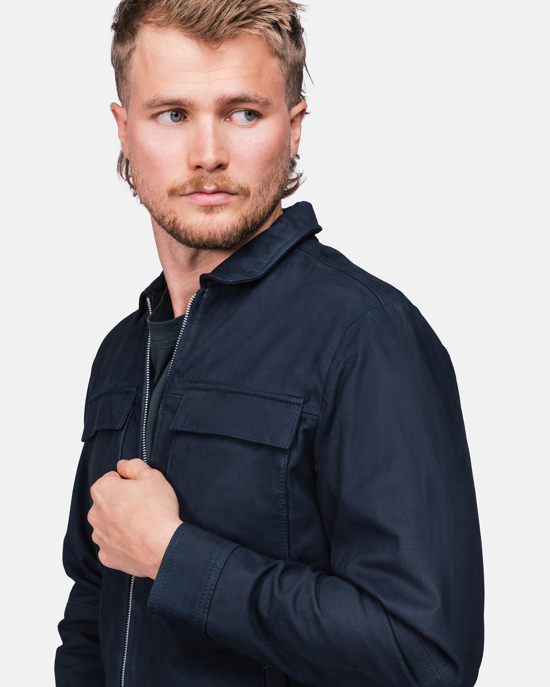 Weston buffalo suede Navy