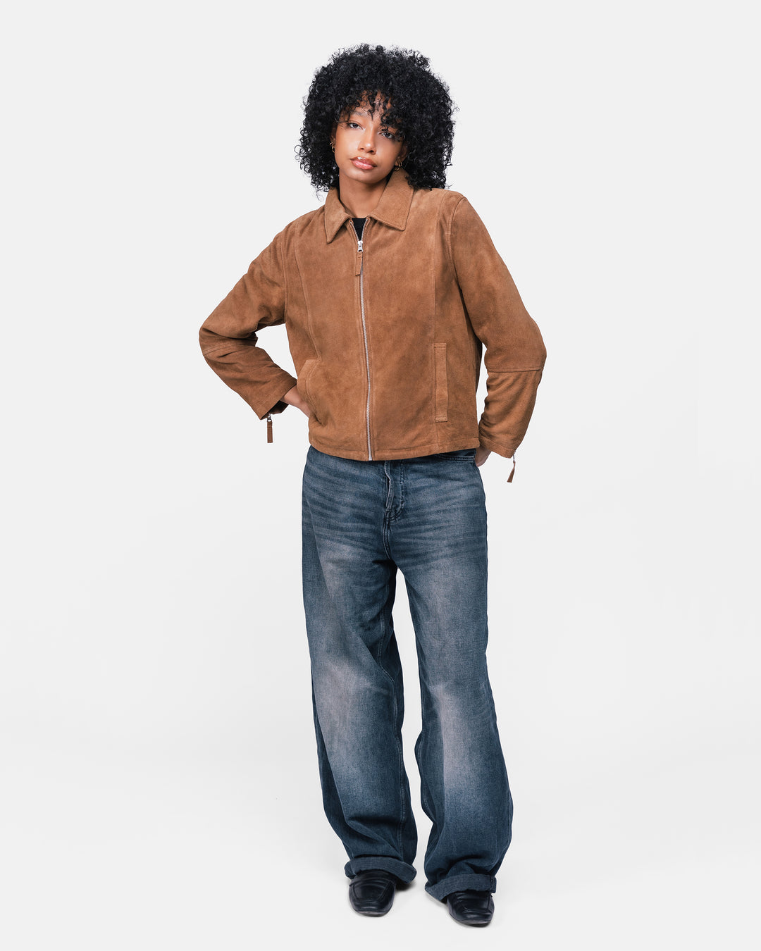 Disa cow suede camel